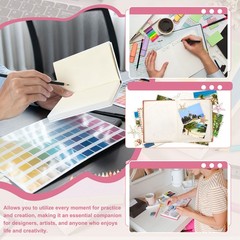 6.9×6.9″ Watercolor Sketchbook, 50 Sheets/100 Pages 230GSM/110lb, Green