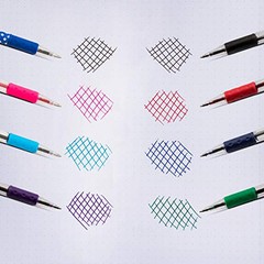 R.S.V.P. Ballpoint Pen, Fine Line, Green Ink, 2 Pack (BK90BP2D)