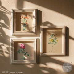 Poetry and Petals | H20 Transfer | 1 Sheet | 8.5″ x 11″ | Redesign with Prima