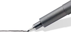 Staedtler Pigment Liner 308SB6P Set 4 + 2 for Sketch drawing 6 Liners Ink Black