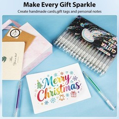 36 Colors Retractable Glitter Gel Pens, Click Sparkle Gel Pen Set with 1.0mm …