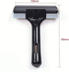 4-Inch Rubber Brayer Roller for Printmaking, Great Gluing 1PCS, Black