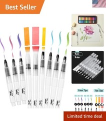 Complete Watercolor Brush Pen Set – 9 Assorted Pens for Effortless Blending