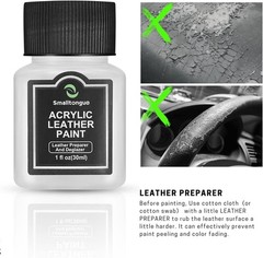 14 Original Colors Acrylic Leather Paint Kit for Shoes Sneaker Couches Bags New
