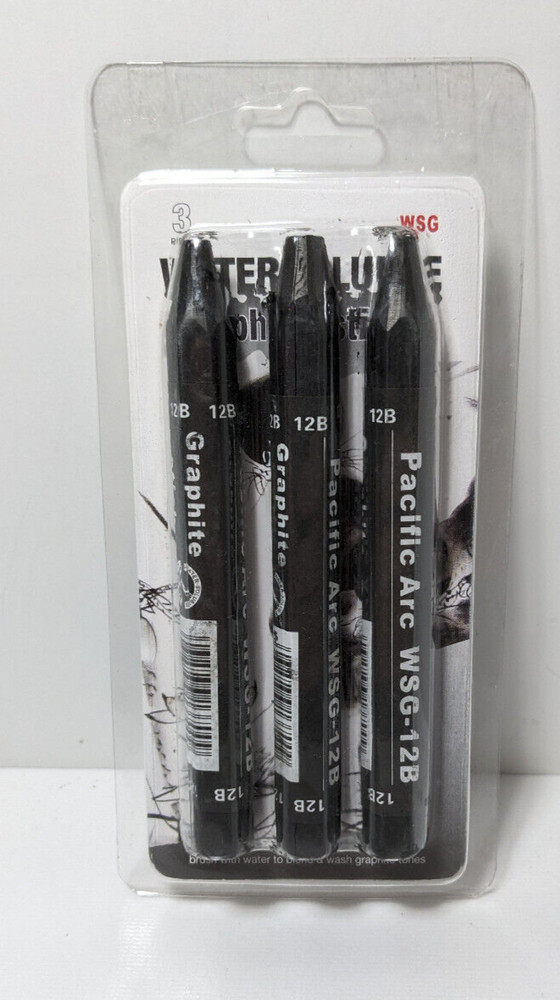 Pacific Arc Water Soluble Graphite Sticks Set WSG-12B – 3pc