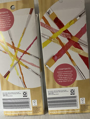 TWO Sets of Synthetic Artist’s Brushes assorted shapes by Hand Made Modern–New