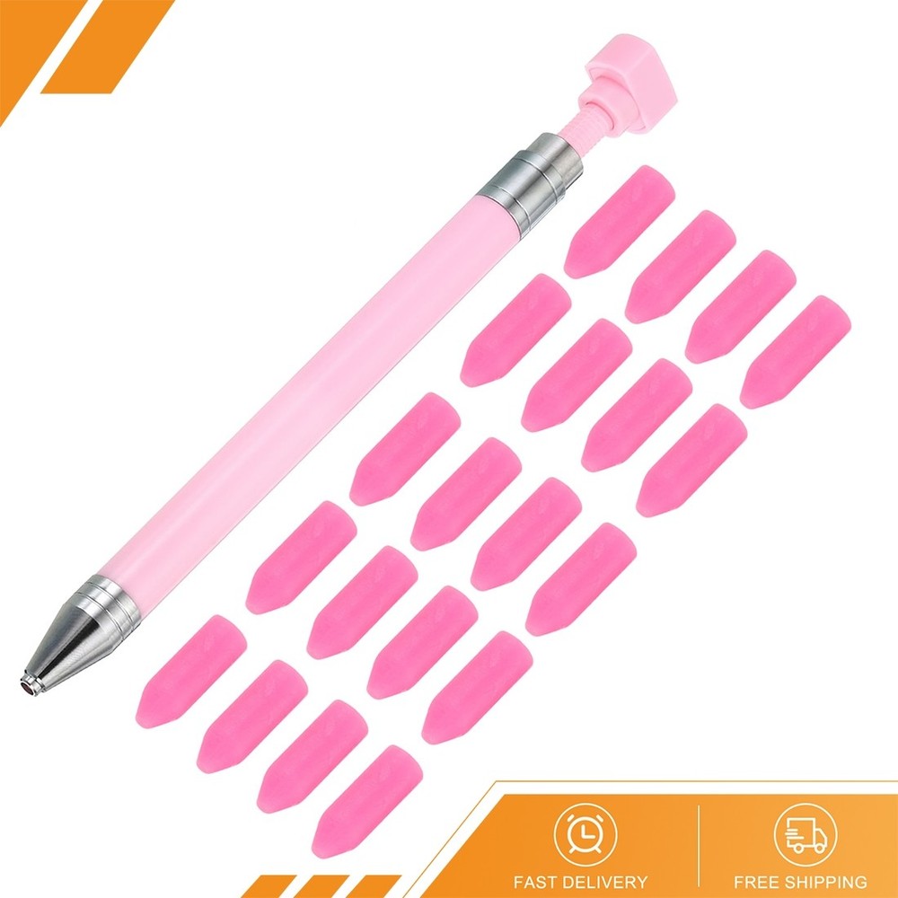 Diamond Art Pen with Wax Diamond Refillable Wax Pen with 20pcs – Wax Pink