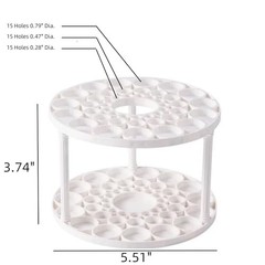 Beige 4 PCS 45 Hole Paint Brush Holder – Feadily Paint Brush Storage – Desk