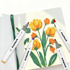 60 Colors Dual Tip Alcohol Markers Set for Art, Drawing, Sketching & Painting