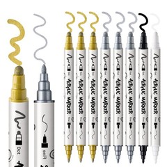 TRANSON 3 Gold, 3 1 Count (Pack of 8), 3 Gold 3 Silver 1 Black and 1 White
