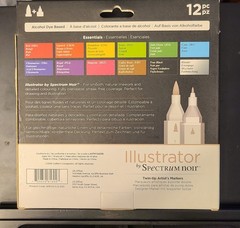 Spectrum Noir Illustrator 12 Piece Twin-tip Artist’s Markers New