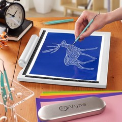 iVyne Bright Crafting Light Pad A4 – Battery & Cable Powered LED White