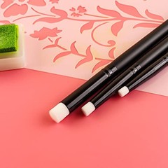 18 PCS Detailed Mini Ink 3 Kinds Brush Heads (0.32″, 0.24″, 0.16″) – 18pcs (a)