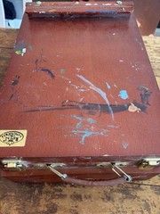 Royal Langnickel Wooden Storage Travel Case & Easel Vintage
