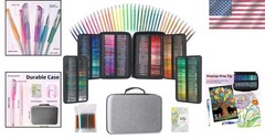 Gel Pens for Coloring – 312 Count, 156 Unique Colors, Soft Grip, Fast Dry