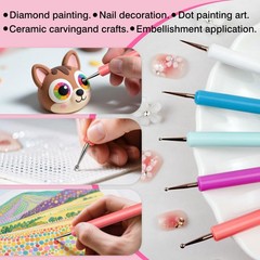 Pattern Tracing Stylus, Ball Embossing for Nail Art Ball Tip Clay Tool Sculpting