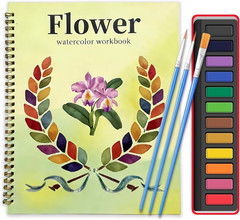 Watercolor Workbook, Large 10.3X8.3” Beginner Friendly Watercolor Painting Kit w
