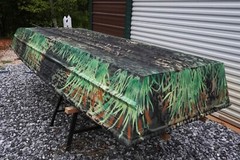 Jon Boat Camouflage stencils Cattails Bottomland DIY Camo Painting Stencils
