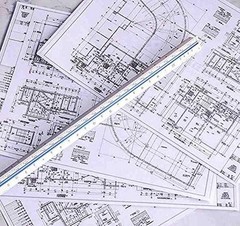 Triangular Engineering Scale Aluminum Ruler Engineer Ruler,