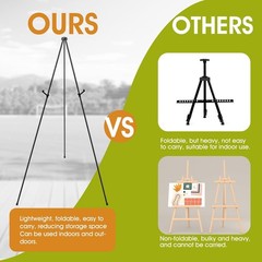 AROIC 63 Easel Stand for Display 20 Pack Portable Metal