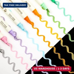 Grabie 72 Colors Acrylic Paint Markers, 36 Pack Dual Tip Soft Brush Acrylic Mark