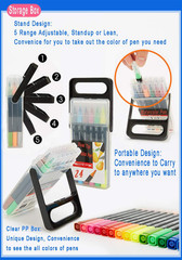 Dual Tip Markers for Kids, Washable Markers Set, Art Marker with Stand Portable