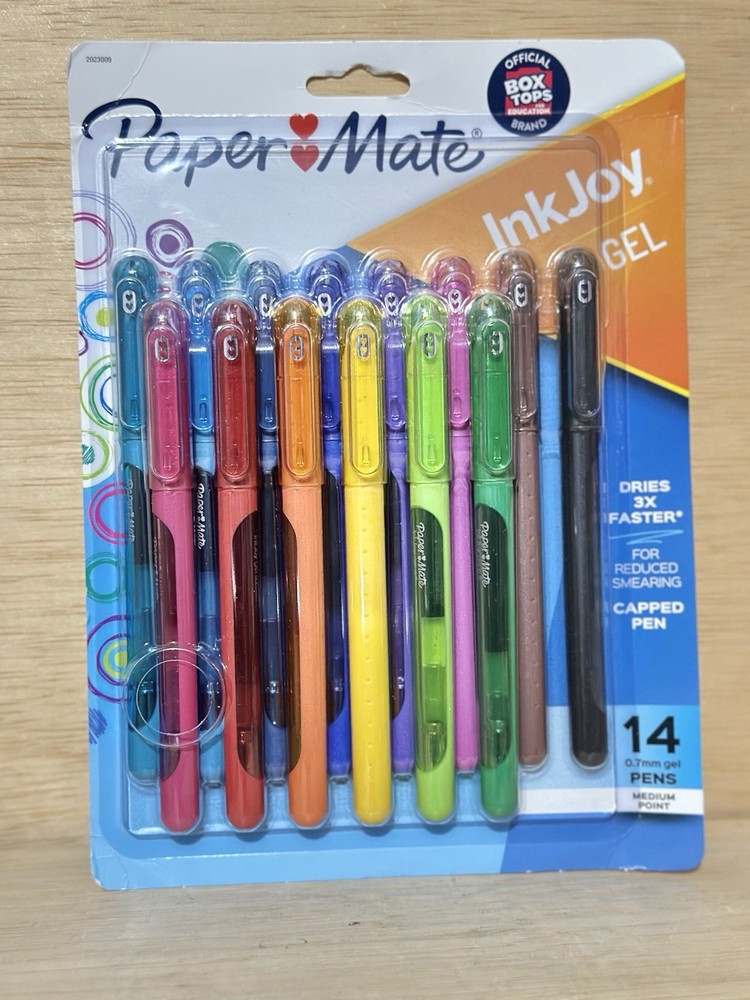 14-Pack InkJoy Gel Pens – Vibrant Assorted Colors, Quick-Dry Ink, Comfort Grip