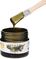 Metallic Acrylic Paint Brass, 100Ml Brass Paint for Canvas, Rock, Stone, Wood, F
