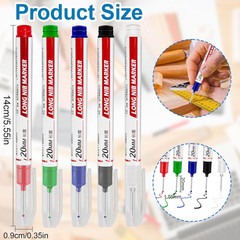 10 Pcs Long Head Deep Hole Marker – Long Nib Markers, Multi-purpose Deep Hole Ma