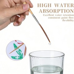 Extra Long Detail Brushes – 5 Pcs Fine Point for Precise Creative Painting