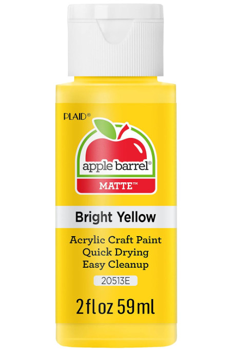 Pintura acrílica 2oz color amarillo brillante multiuso manualidades, Nuevo