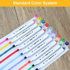 80 Colors Alcohol Markers Set, Dual Tip Permanent Coloring Markers for Adult,…