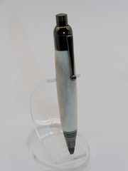 Chrome finish 5.6mm Sketch Pencil. Hand made with Genuine Deer Antler. #148