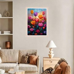 Tulip Diamond Art Kits for Adults,Round Full Drill 5D Diamond Painting Kits for.