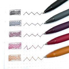 5 PC Gel Pen Sets Retractable Smooth Writing Pens .5mm
