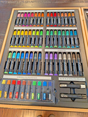 Mixed Media Art Set for Painting, Drawing, and Coloring, 127 Pieces
