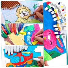 139 Pack Painting Drawing Art Kit Deluxe Double Layers Set Crafts Red