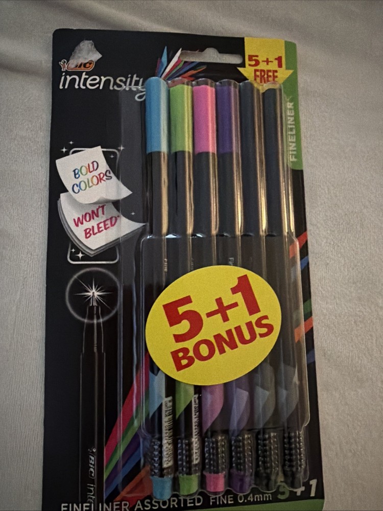 Bic Intensity Fineliner 5+1 Bouns