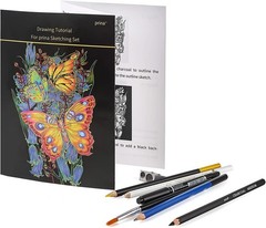 Prina 76 Pack Drawing Sketching Kit Art Supplies Pencils Sketchbook Adults Teens