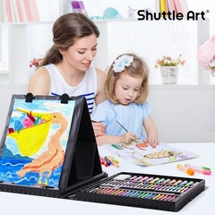 335 Piece Art Set, Multi-Media Art Supplies, Gift Art Kit with Trifold Easel,…