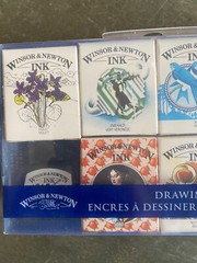 Winsor & Newton Drawing Inks Set 1089093 8 Colors .47 Fl Oz Violet Emerald Blue