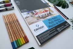 Canson Artist Series Mixed Media Book, Side Wire Bound, 7×10 inches, 40 Sheet…