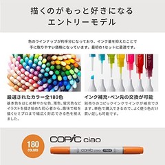 Copic Ciao Start 72 Color Set Multicolored Illustration Markers Japan