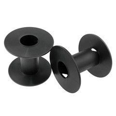 Xhziy Plastic Spool Empty Plastic Spool 71mm/2.8inch Empty spools Black -8PCS