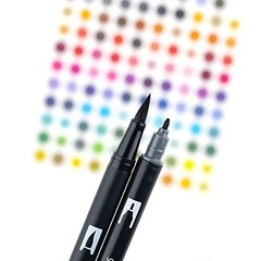 56171 Dual Brush Pen Art Markers, 10-Pack. 10 Count (Pack of 1) Grayscale