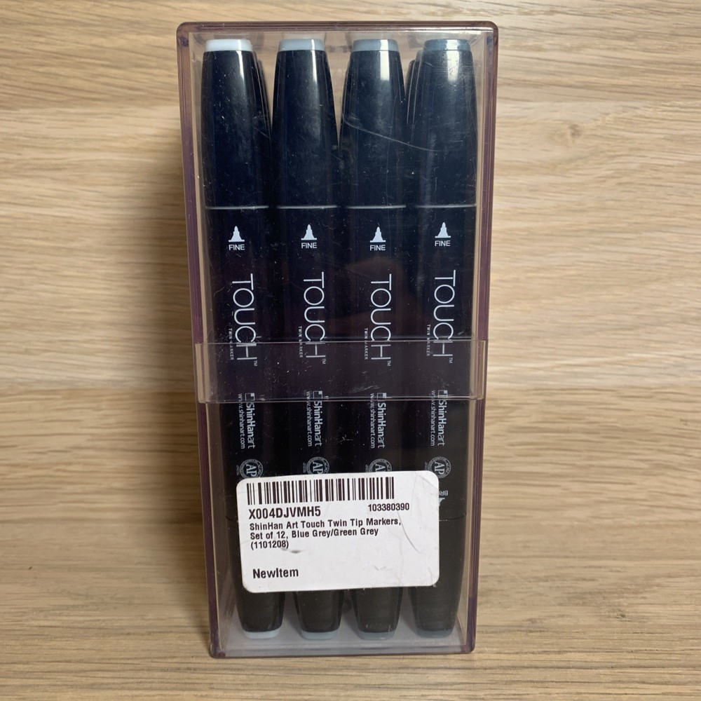 ShinHanart SHINHAN — Touch Twin 12 Alcohol Marker Pen Set — in BLUE / GREEN GREY