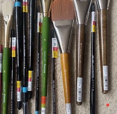 10 Random High End Paint Brushes. Master touch, Velvotouch Royal & Langnickel®