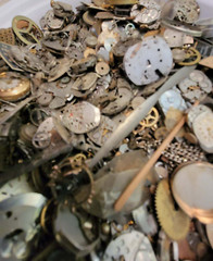 1 pound lot of Steampunk Parts for Artists-Wholesale -assorted smalls @@sale@@#6