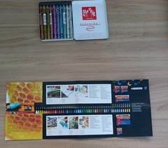 Caran d’Ache Neocolor I Set of 10 Metallic Water Resistant Wax Pastel
