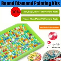 Vase Flower Diamond Art Kits for Adults,5D Full Round Drill Diamond Painting Kit